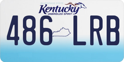 KY license plate 486LRB