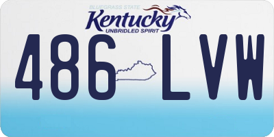 KY license plate 486LVW