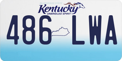 KY license plate 486LWA