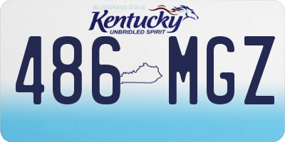 KY license plate 486MGZ
