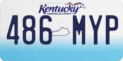 KY license plate 486MYP