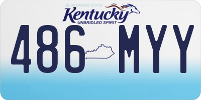 KY license plate 486MYY