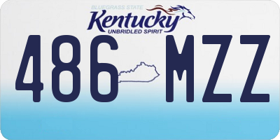 KY license plate 486MZZ