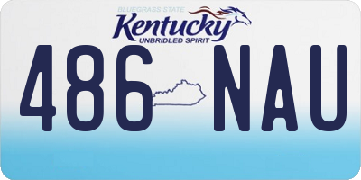 KY license plate 486NAU