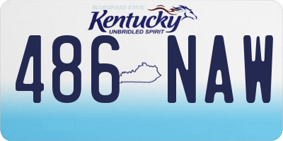KY license plate 486NAW