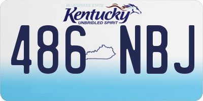 KY license plate 486NBJ
