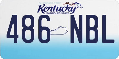KY license plate 486NBL