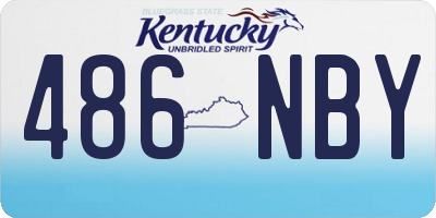 KY license plate 486NBY