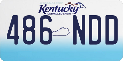 KY license plate 486NDD