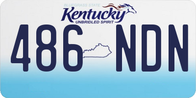 KY license plate 486NDN