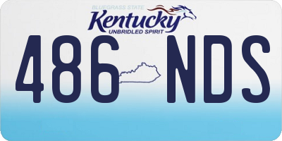KY license plate 486NDS