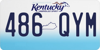 KY license plate 486QYM