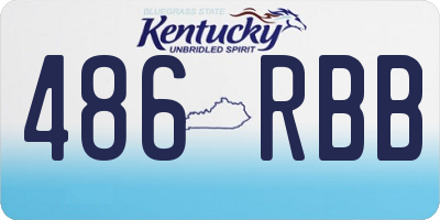 KY license plate 486RBB