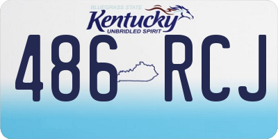 KY license plate 486RCJ