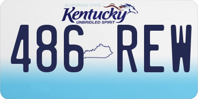 KY license plate 486REW
