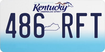KY license plate 486RFT