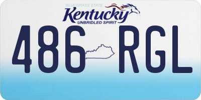 KY license plate 486RGL