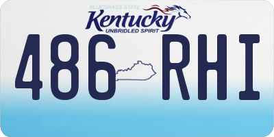 KY license plate 486RHI