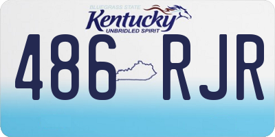 KY license plate 486RJR