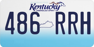 KY license plate 486RRH