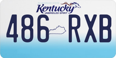 KY license plate 486RXB
