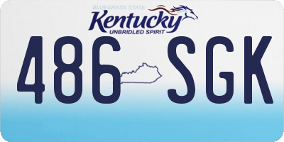KY license plate 486SGK