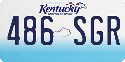 KY license plate 486SGR