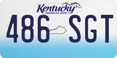 KY license plate 486SGT