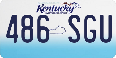 KY license plate 486SGU
