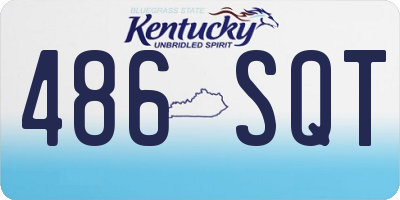 KY license plate 486SQT