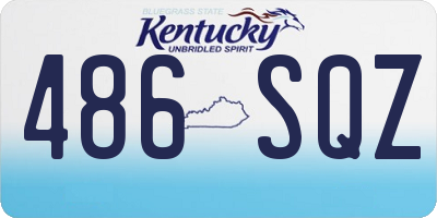 KY license plate 486SQZ
