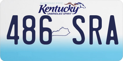 KY license plate 486SRA