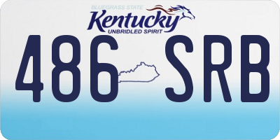 KY license plate 486SRB