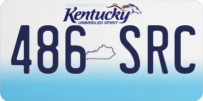 KY license plate 486SRC