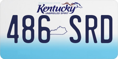 KY license plate 486SRD