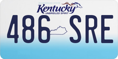 KY license plate 486SRE