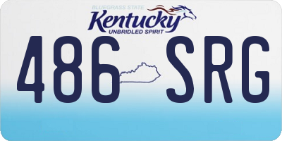 KY license plate 486SRG