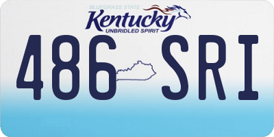 KY license plate 486SRI