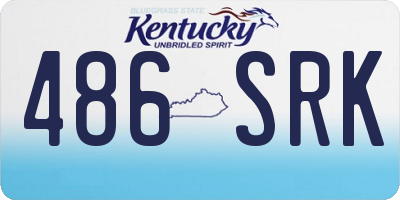 KY license plate 486SRK
