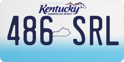KY license plate 486SRL