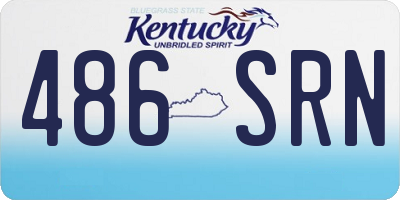 KY license plate 486SRN