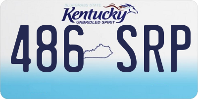 KY license plate 486SRP