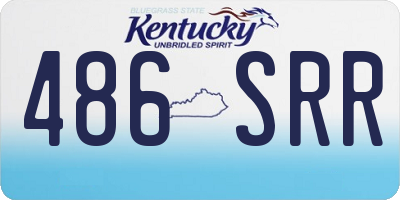 KY license plate 486SRR