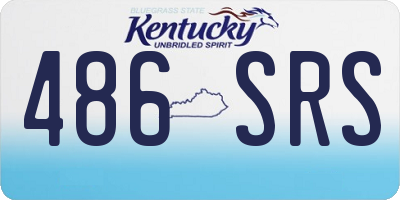 KY license plate 486SRS