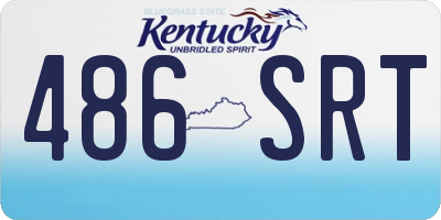 KY license plate 486SRT