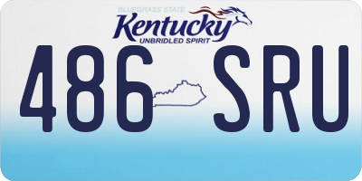 KY license plate 486SRU