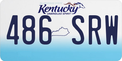 KY license plate 486SRW