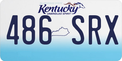 KY license plate 486SRX