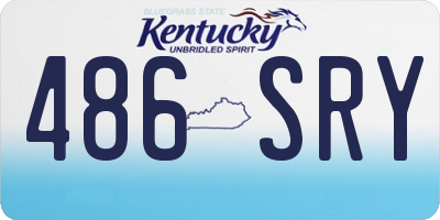 KY license plate 486SRY