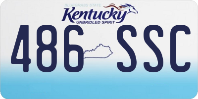 KY license plate 486SSC